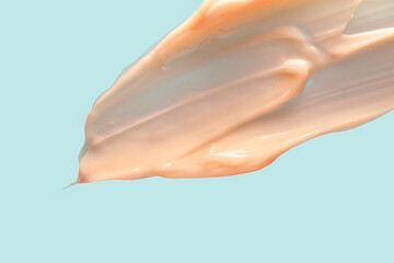 Sample swatch of cosmetic mask or cream balm