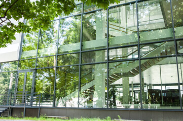 Obraz premium Modern urban building modern facade 