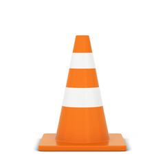 Orange traffic cone