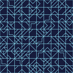 Intricate geometrical vector seamless pattern design