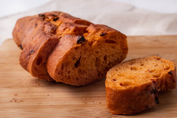 breakfast concept with fresh bread