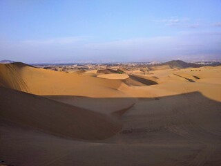 Fototapeta na wymiar Huacachina desert, Ica, Peru