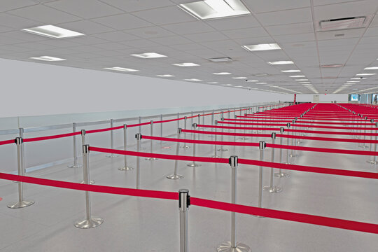 Empty Airport Due To Coronavirus Pandemic