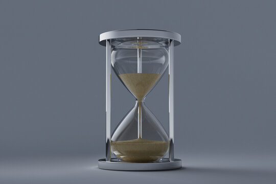 Studio shot of hourglass