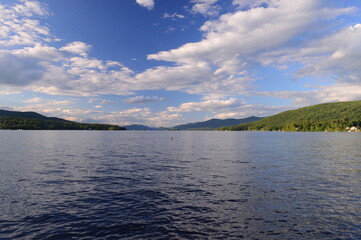 lake and mountains