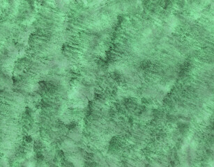 Simple abstract watercolor background. Hand-painted texture, mint color. Splashes, drops of paint, paint smears. Design for backgrounds, wallpapers, covers and packaging. 