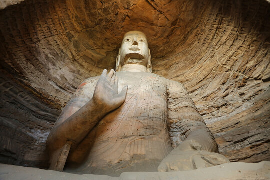 Yungang grottoes in datong, Shanxi Province