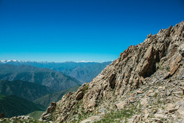 Fototapeta premium mountain view from the top of the mountain