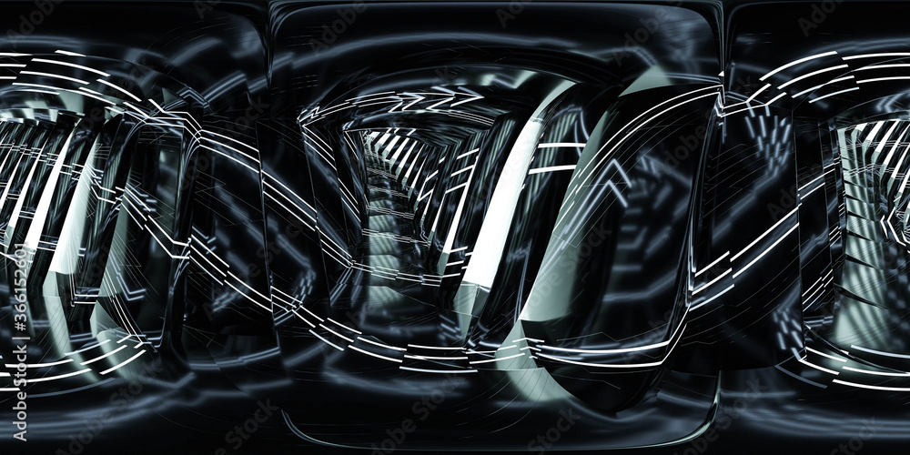 Poster modern futuristic architecture technology background 3d rendering illustration