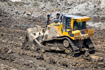 Fototapeta premium Bulldozer work