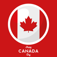 Happy canada day card