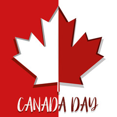 Happy canada day card