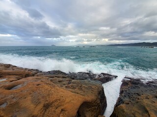 Rocks and coast in northern Taiwan