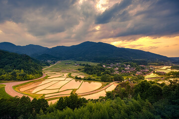 田染荘の夕景 © 安ちゃん