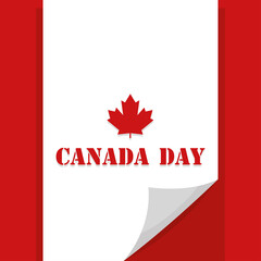 Happy canada day card