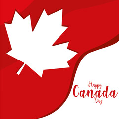 Happy canada day card