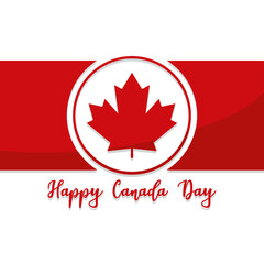 Happy canada day card