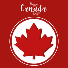 Happy canada day card