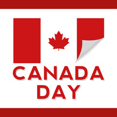 Happy canada day card