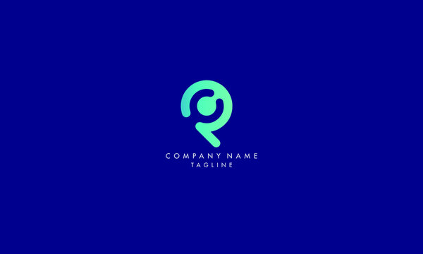 Abstract Minimal Initial Letters CP Logo Design.