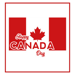Happy canada day card