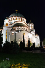 Fototapeta na wymiar The Church of Saint Sava, Belgrade, Serbia