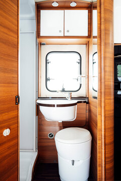 Small Bathroom Inside Motor Home