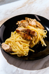 Italian Fettuccine Chicken Alfredo