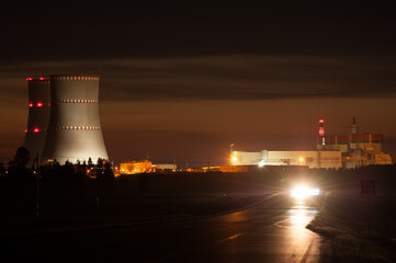 July, 2020. The final stage of the construction of the first nuclear power plant in Belarus.