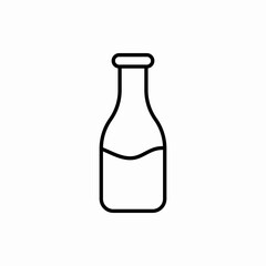Outline milk bottle icon.Milk bottle vector illustration. Symbol for web and mobile