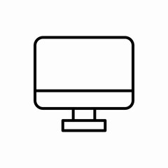 Outline monitor icon.Monitor vector illustration. Symbol for web and mobile