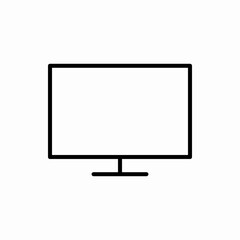 Outline monitor icon.Monitor vector illustration. Symbol for web and mobile