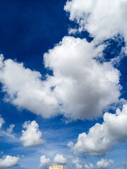 blue sky with clouds