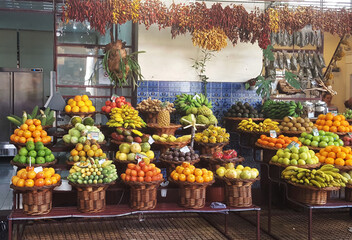 Madère, le marché aux fruits de Funchal
