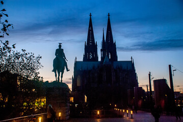 Obraz premium Cathedral photographed in Cologne, Germany. Picture made in 2009.