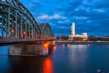 Bridge in Cologne, Germany. Picture made in 2009.