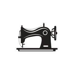 Manual sew machine vector  icon. Simple illustration of manual stitching machine icon for web design isolated on white background.