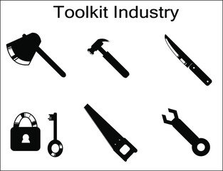 Toolbox Pack Logo Vector Industriy Silhouette