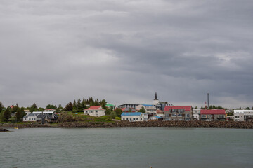 Fototapeta na wymiar Town of Borgarnes in Iceland