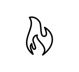 Fire icon vector logo design template