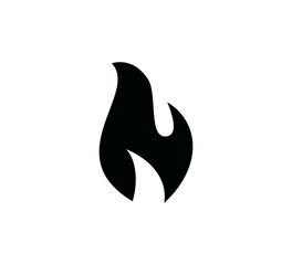 Fire icon vector logo design template