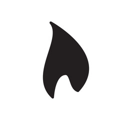Fire icon vector logo design template