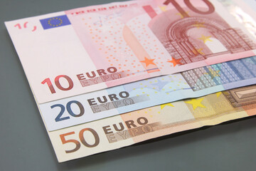 Euro currency money, euro money banknotes, cash money, euro bills.