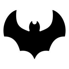 Bat Flat Icon Isolated On White Background