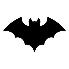 Fototapeta premium Bat Flat Icon Isolated On White Background
