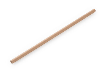 Paper straws on a white background