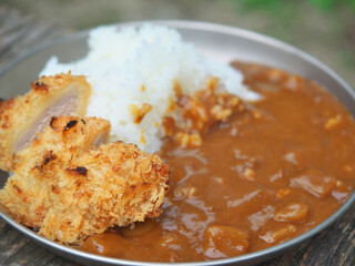 登山で作るカレーライス