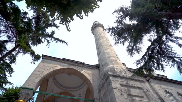 gazi atik ali pasa mosque in beyazid Istanbul. historic ottoman architecture mosque bottom angle panning slow motion wide angle istanbul historic.
historic istanbul ottoman architecture mosuqe islam