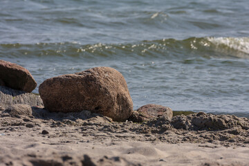 Strandszene in Gr&ouml;mitz an der Ostsee