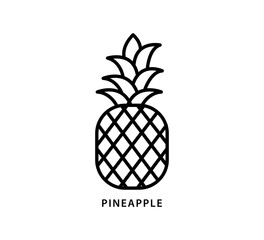 Fruit icon vector logo design template flat style